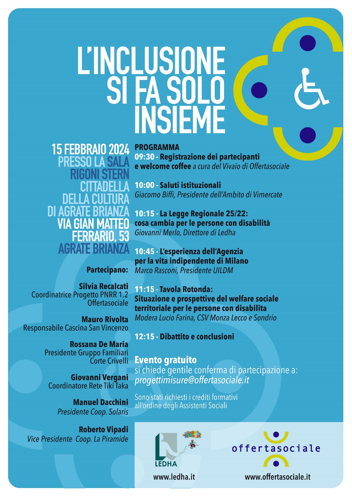 L’INCLUSIONE SI FA SOLO INSIEME