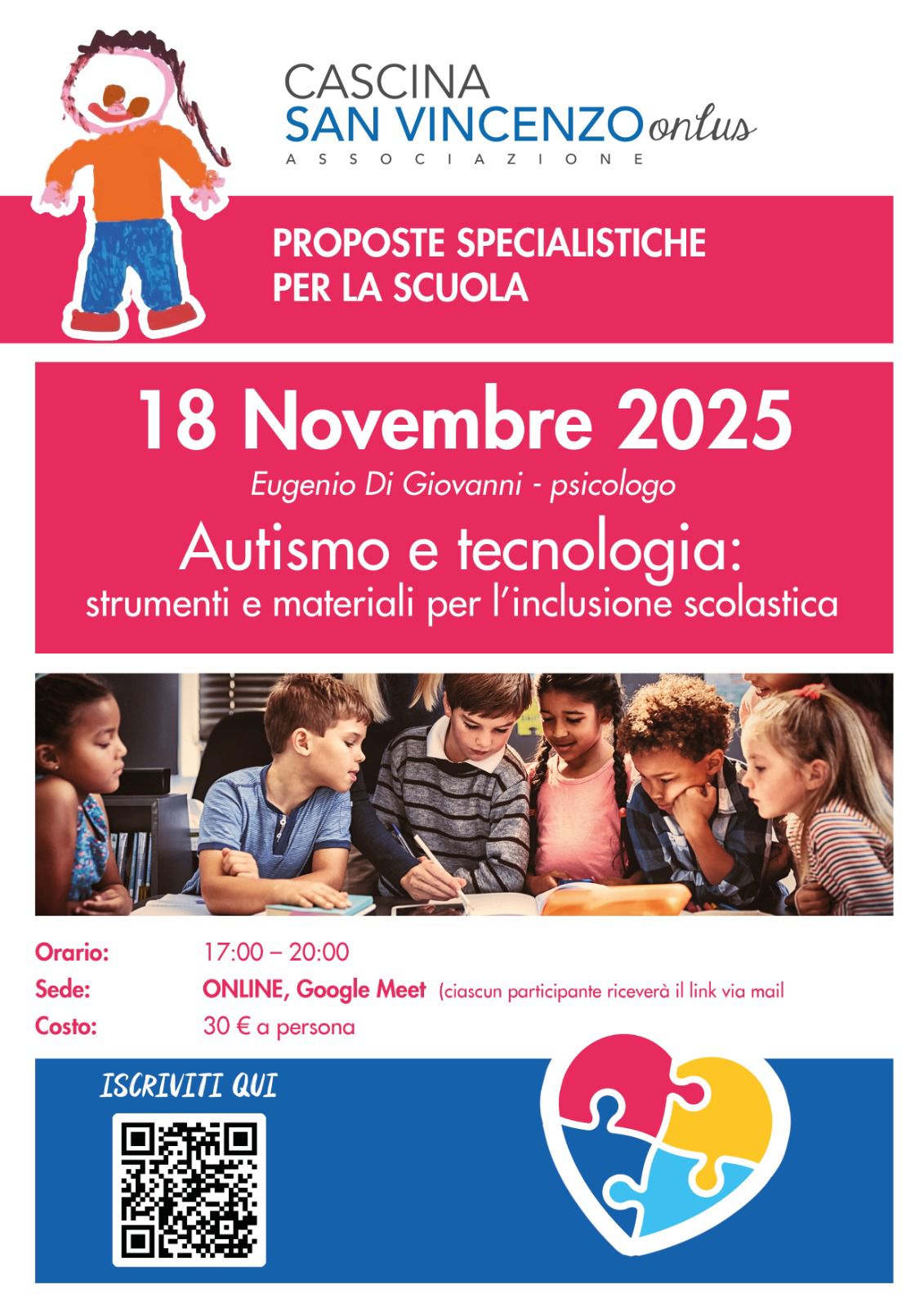FORMAZIONE PER INSEGNANTI E EDUCATORI SCOLASTICI